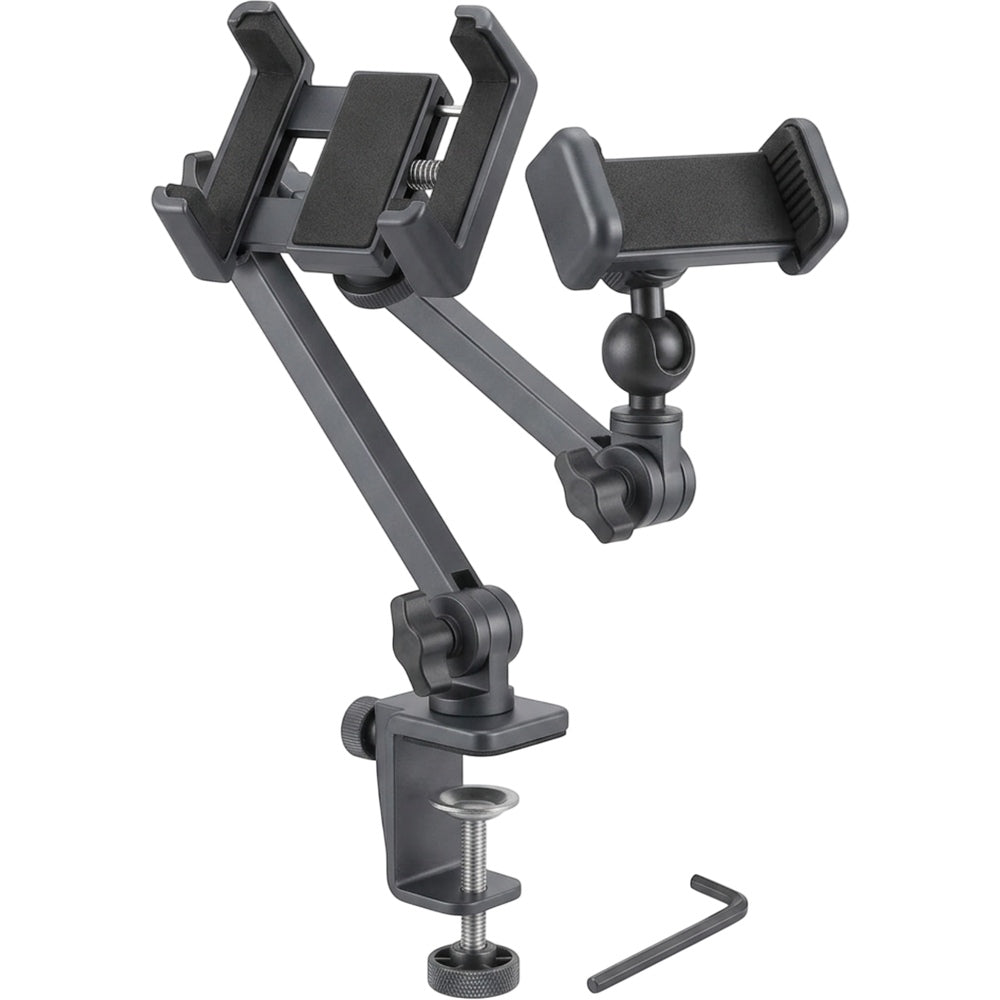 Hausn Three-Joint Desk-Clamp Phone Holder 55 cm Charcoal - Product view