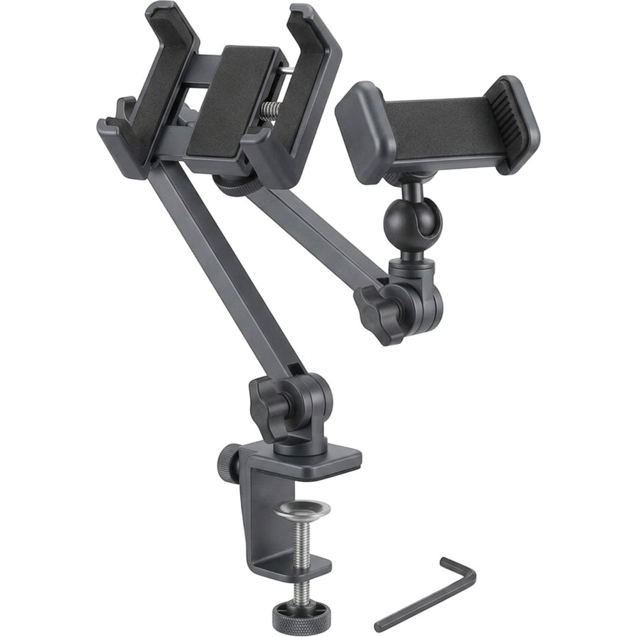 Hausn Three-Joint Desk-Clamp Phone Holder 55 cm Charcoal